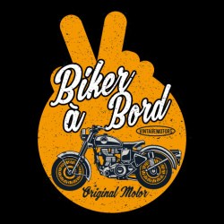 stickers bikers à bord